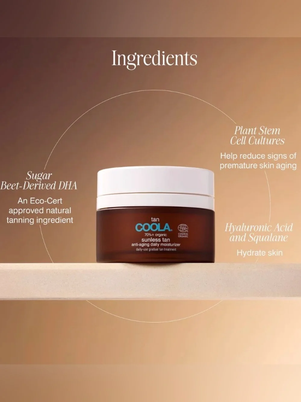 COOLA Brown Jar Sunless Tan Anti-Aging Daily Moisturizer - Picture 8 of 9
